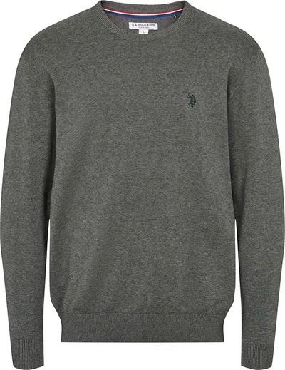 O'Neck Knit 'Adair' - Medium Grey Mel.