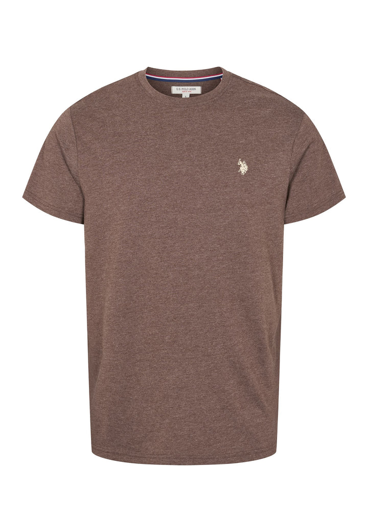 Logo T-Shirt 'Arjun' - Chestnut Melange