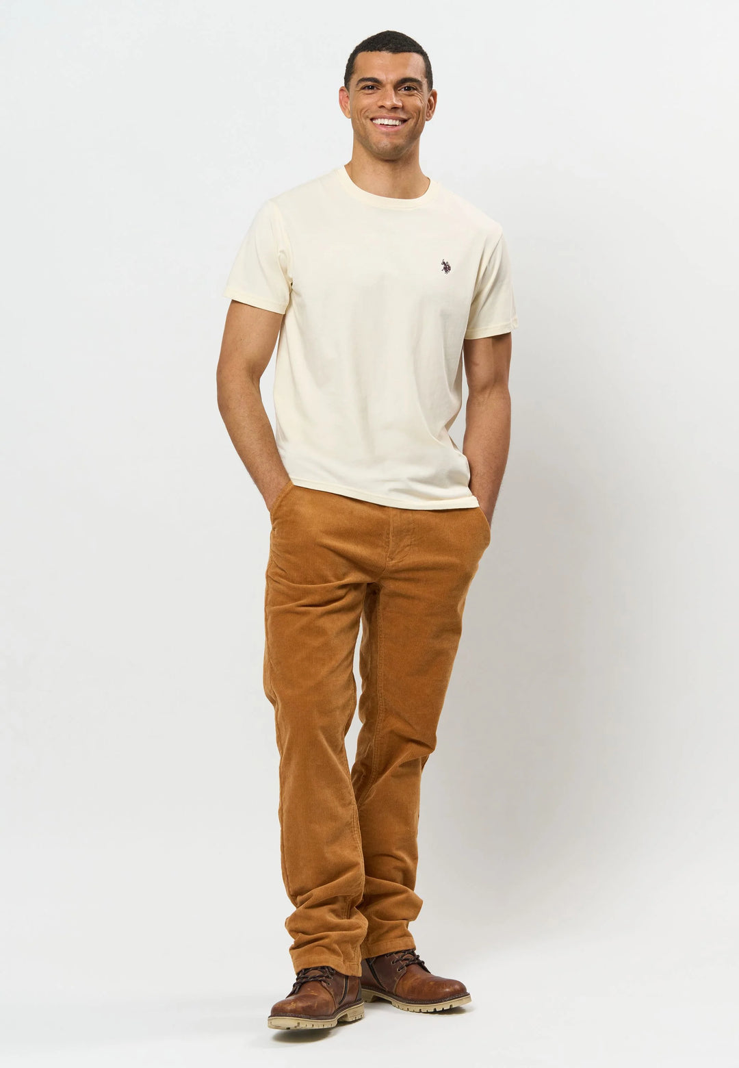 Logo T-Shirt 'Arjun' - Whitecap Gray