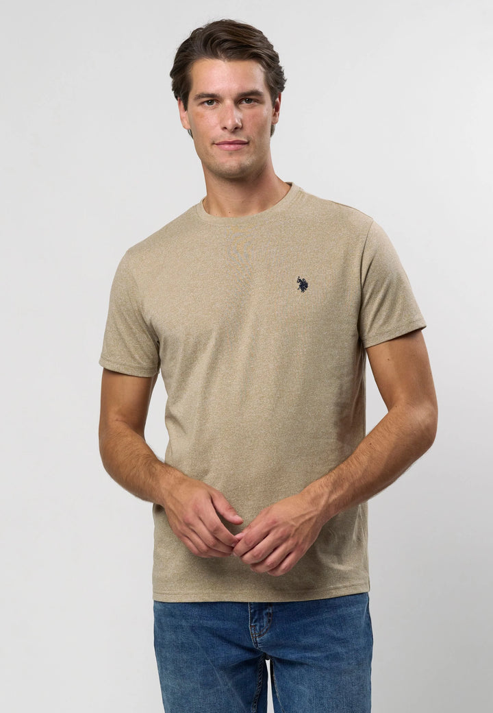 Logo T-Shirt 'Arjun' - Crockery Melange