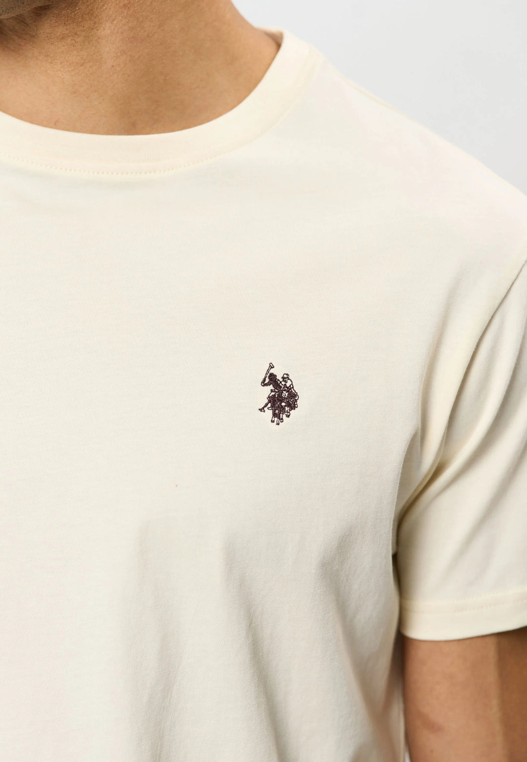 Logo T-Shirt 'Arjun' - Whitecap Gray