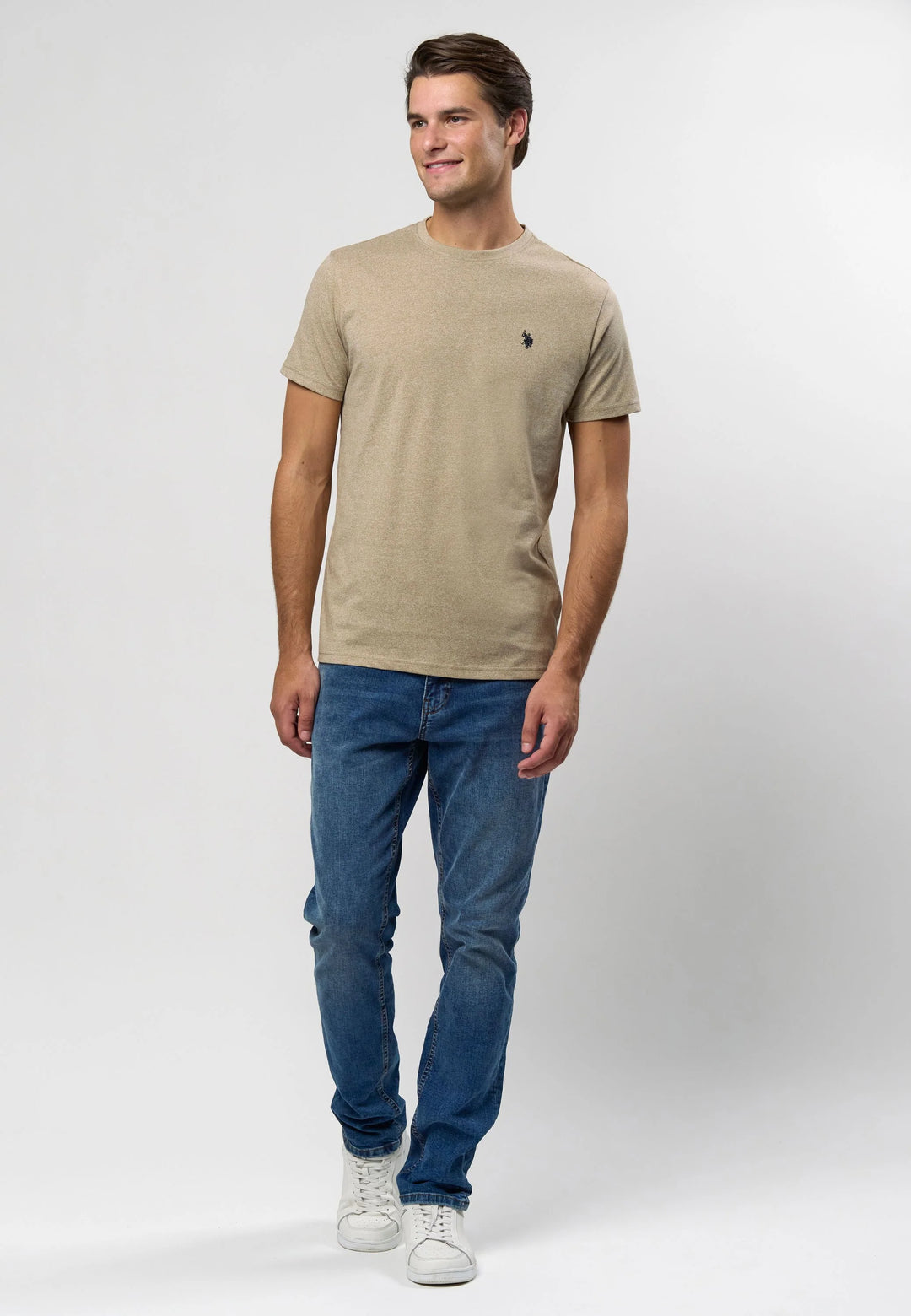 Logo T-Shirt 'Arjun' - Crockery Melange