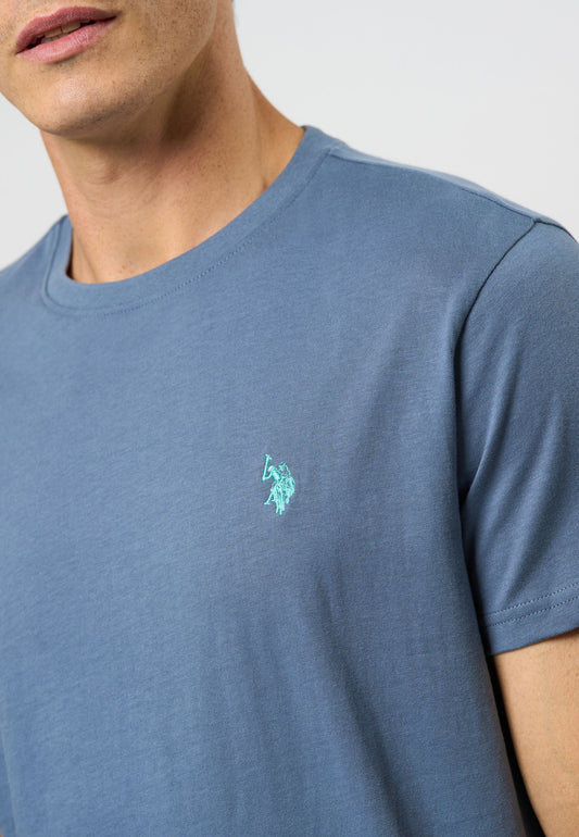Logo T-Shirt 'Arjun' - China Blue