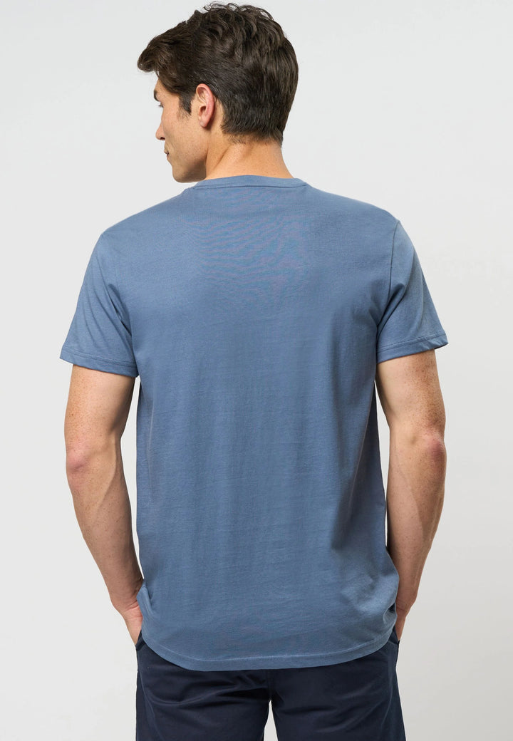Logo T-Shirt 'Arjun' - China Blue