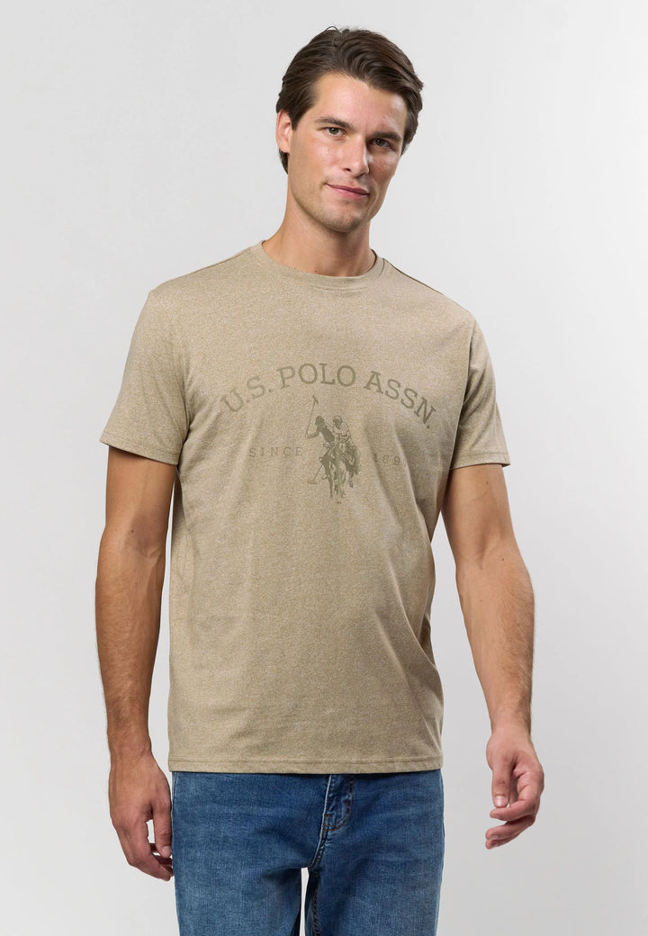 Logo T-Shirt 'Archibald' - Crockery Melange
