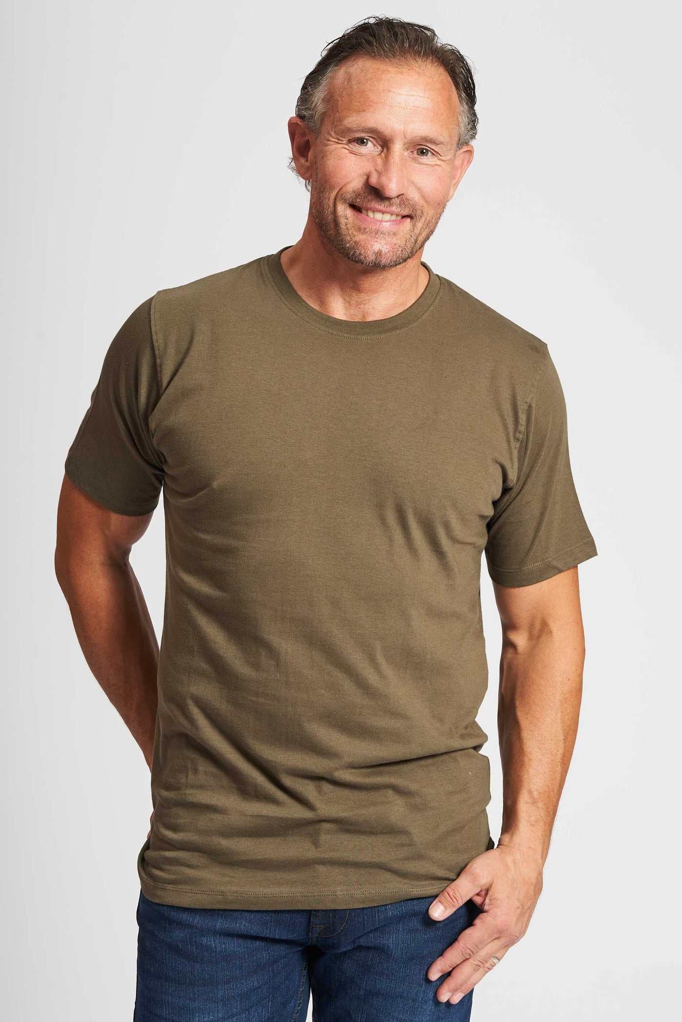 Basic T-shirt 'Fr. Havn' - Army