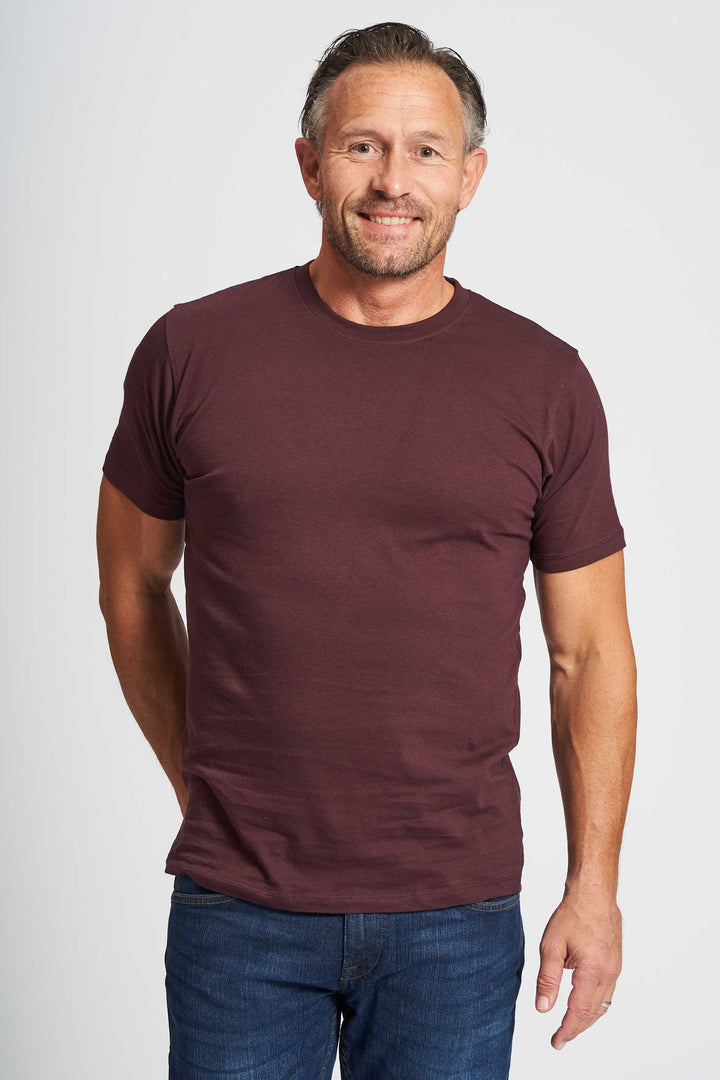 Basic T-shirt 'Fr. Havn' - Dk. Plum