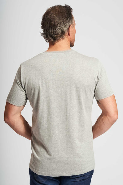 Basic T-shirt 'Fr. Havn' - Grey Mel.