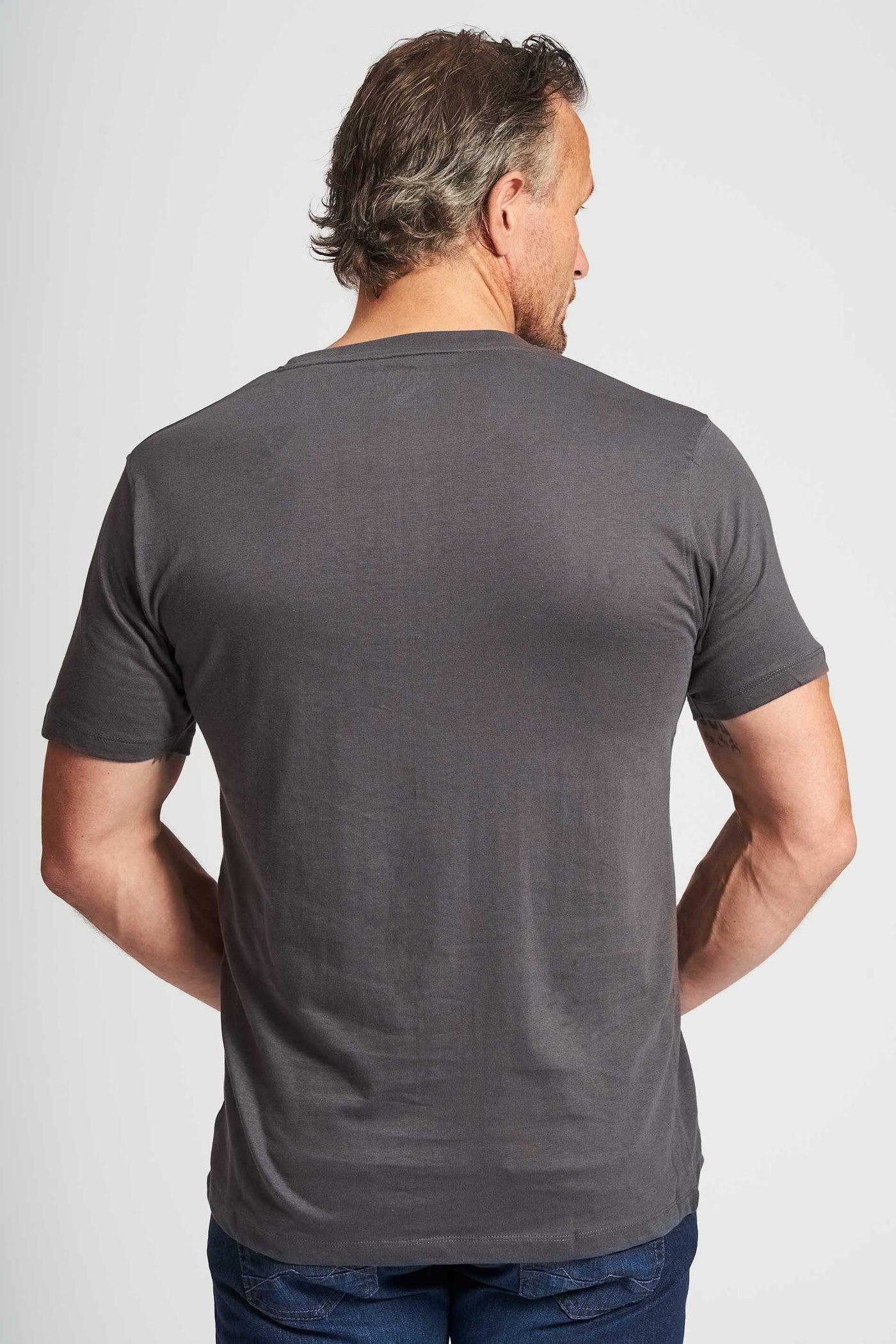 Basic T-shirt 'Fr. Havn' - Steel Grey