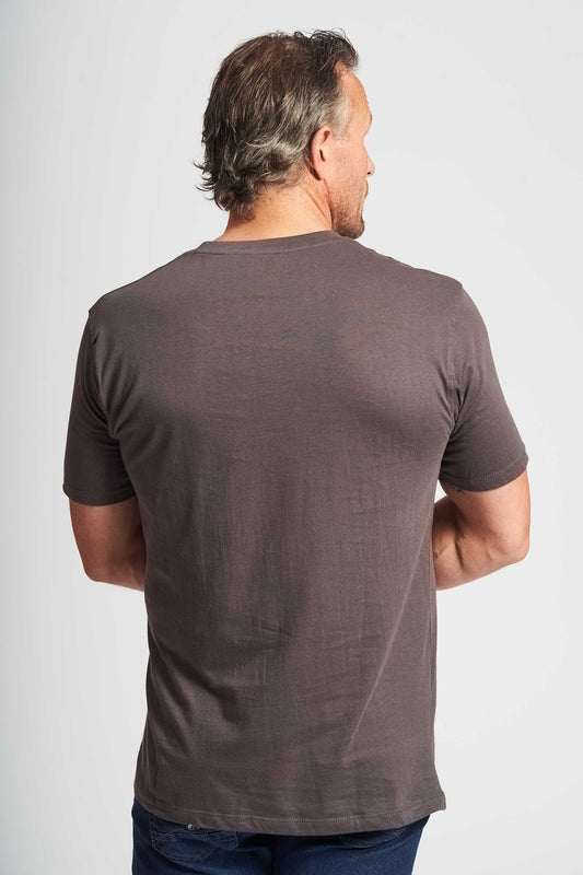 Basic T-shirt 'Fr. Havn' - Stone Grey