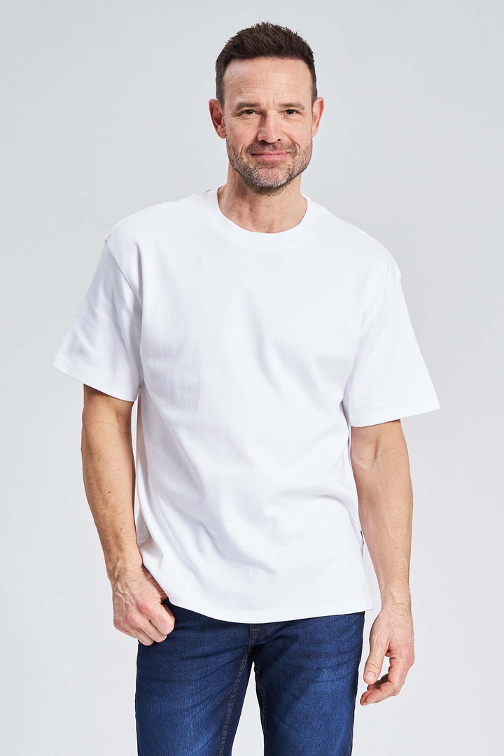 Box Fit T-Shirt 'Galten' - Optical White