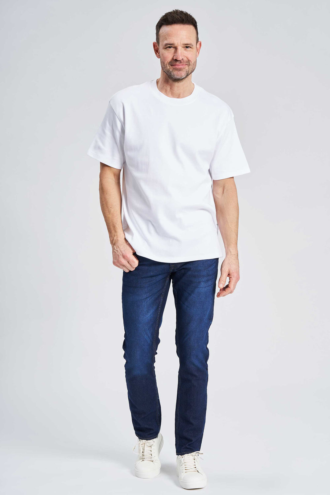 Box Fit T-Shirt 'Galten' - Optical White