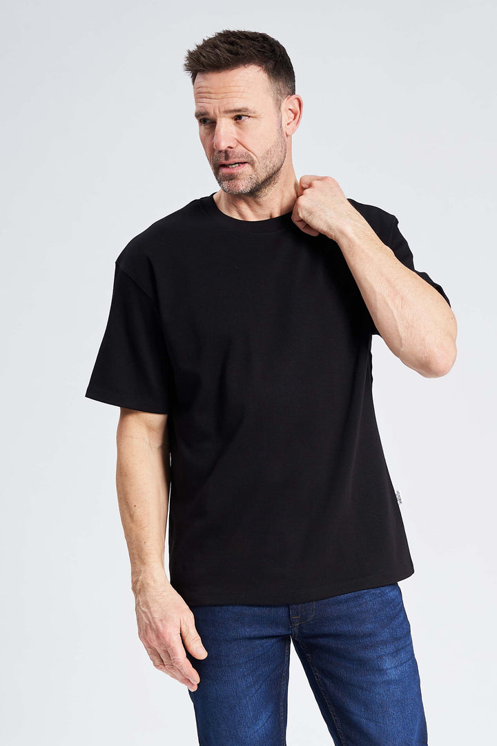 Box Fit T-Shirt 'Galten' - Black