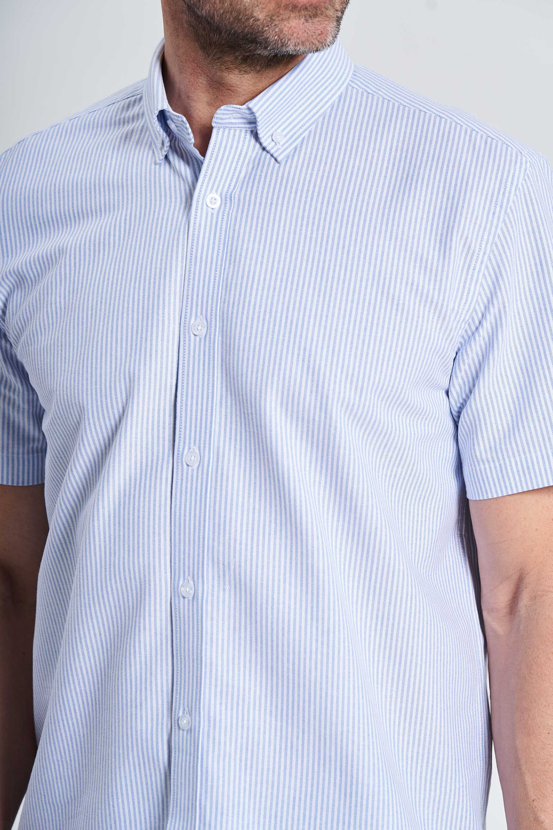 K/æ Oxford Skjorte 'Tinglev' - Light Blue Stripe