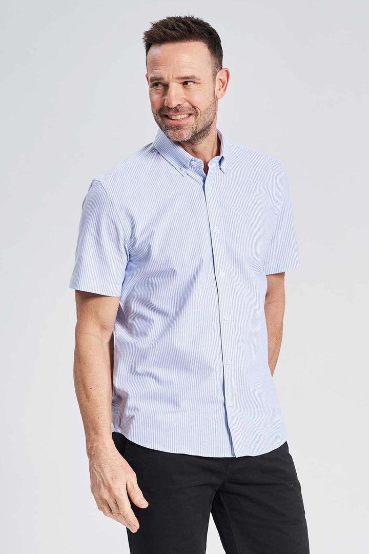 K/æ Oxford Skjorte 'Tinglev' - Light Blue Stripe