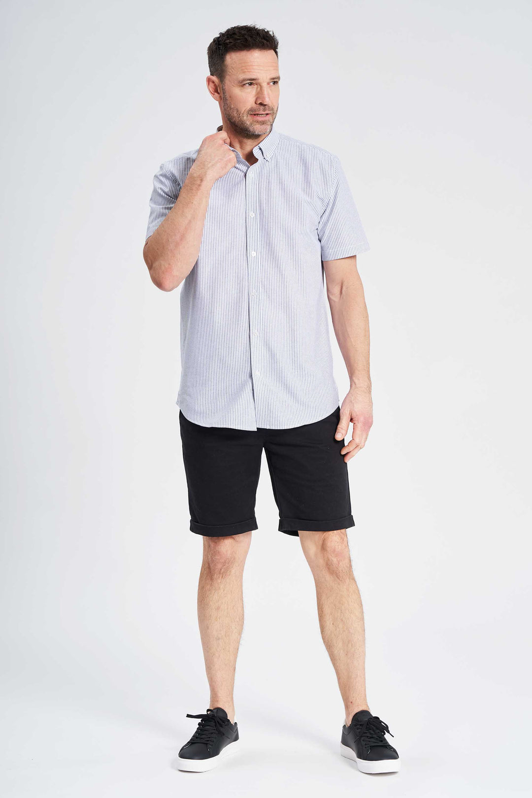 K/æ Oxford Skjorte 'Tinglev' - Dark Navy Stripe