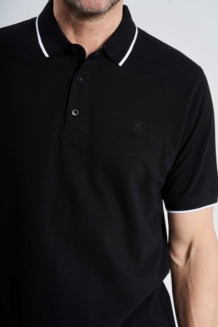 Polo T-Shirt 'Grenaa' - Black