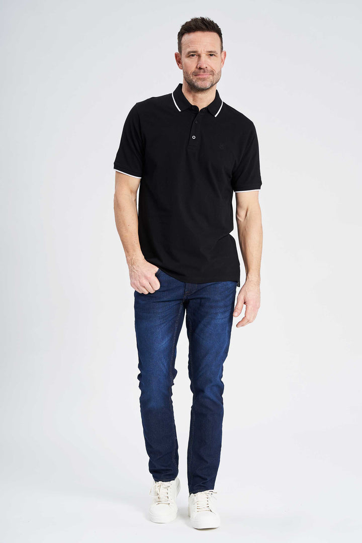 Polo T-Shirt 'Grenaa' - Black