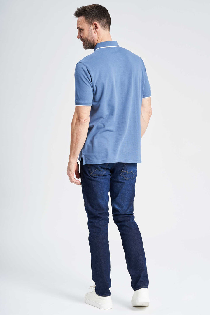 Polo T-Shirt 'Grenaa' - Coronet Blue