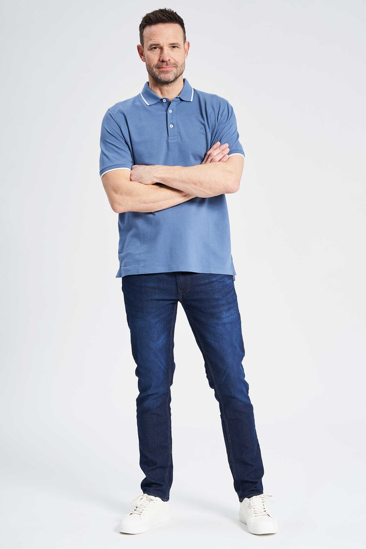 Polo T-Shirt 'Grenaa' - Coronet Blue