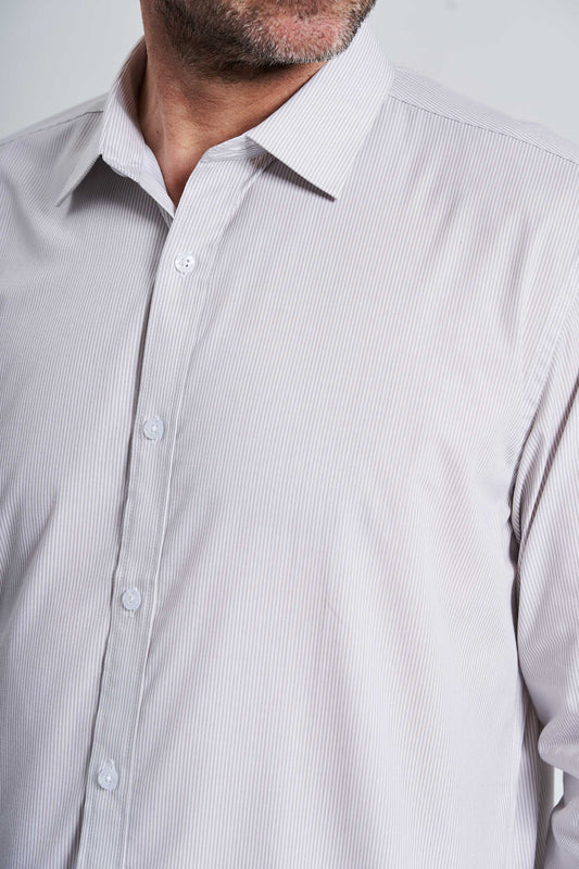 Skjorte 'Varde' - Striped Sand