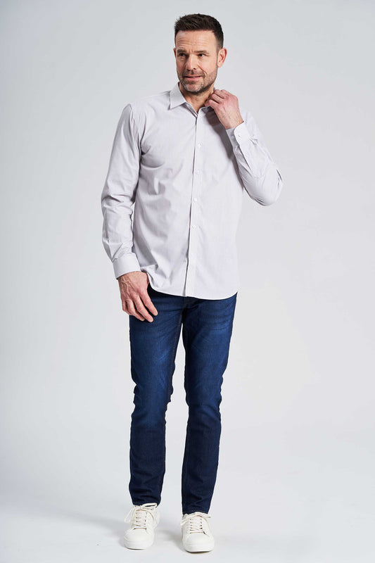 Skjorte 'Varde' - Striped Sand