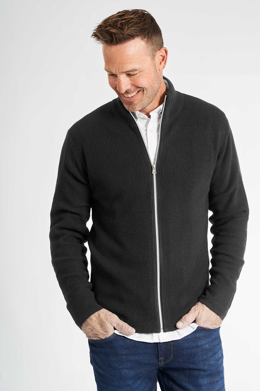 Strik Cardigan 'Ebberup' - Anthracite