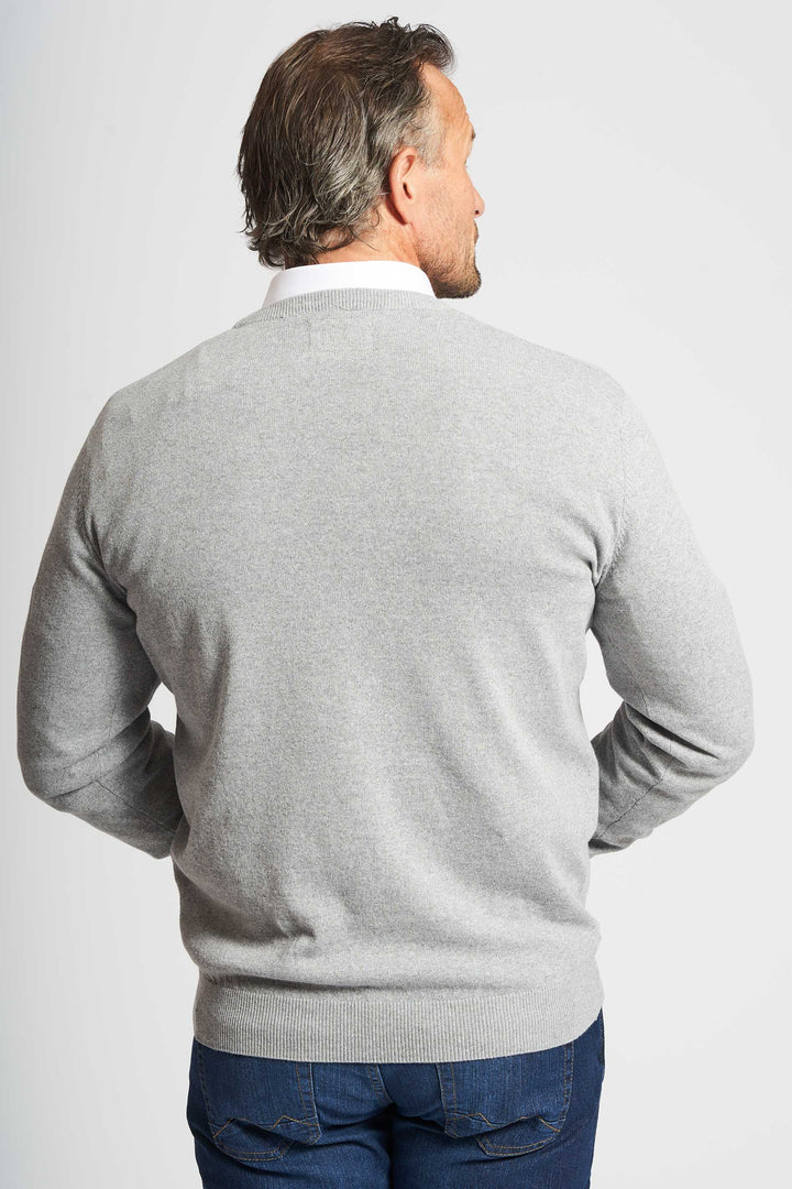 Pullover Strik 'Nyrup' - Grey Melange