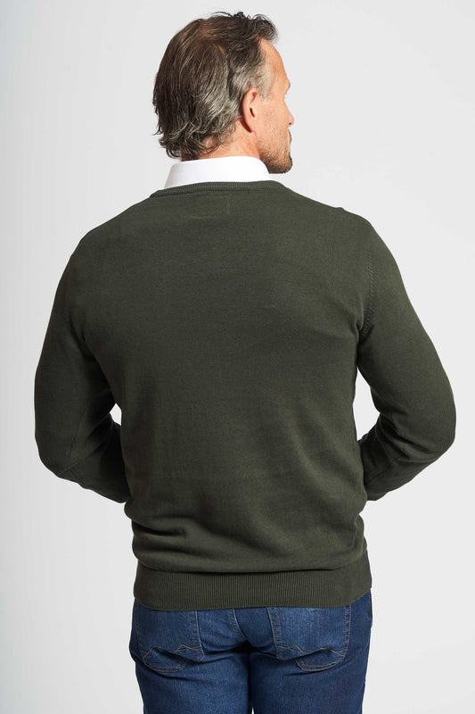 Pullover Strik 'Nyrup' - Hunter Green