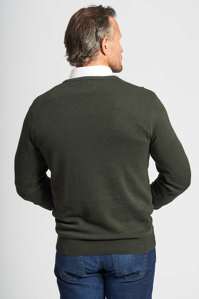 Basic Pullover Strik - Hunter Green