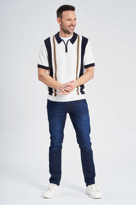 Strik Polo 'Agedrup' - Cloud Dancer