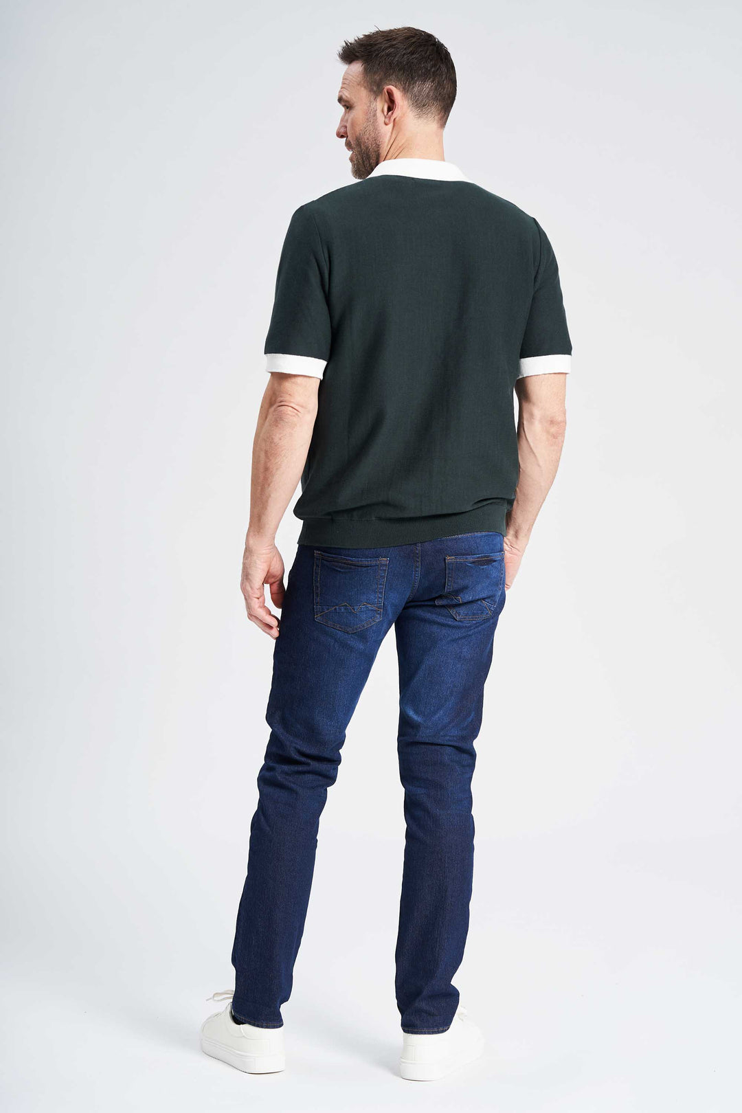 Strik Polo 'Agedrup' - Darkest Spruce