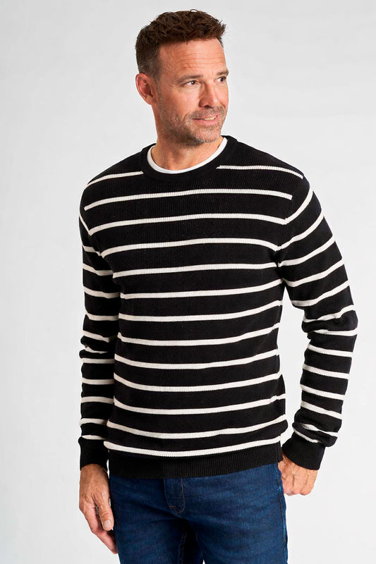 Struktur Strik 'Aars' - Anthracite Stripe