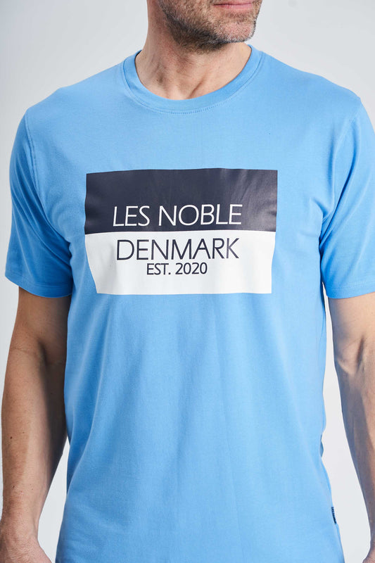 Logo T-Shirt 'Mern' - Azure Blue