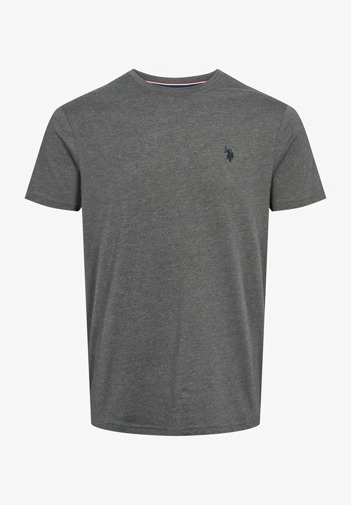 Logo T-shirt 'Arjun' - Medium Grey Melange