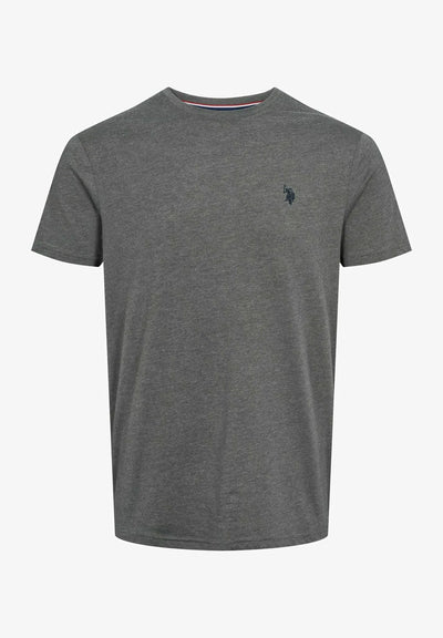 Logo T-shirt 'Arjun' - Medium Grey Mel.