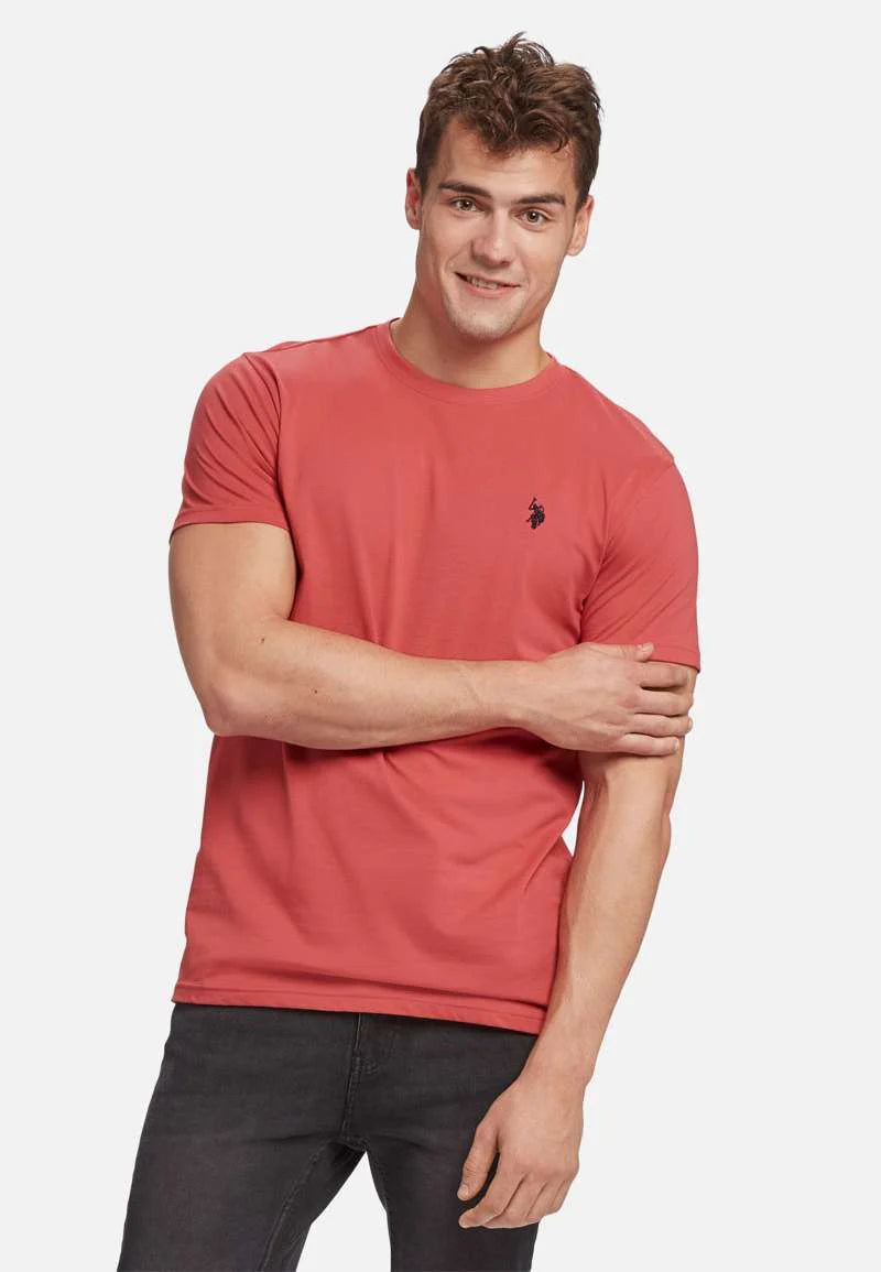 Logo T-shirt 'Arjun' - Mineral Red
