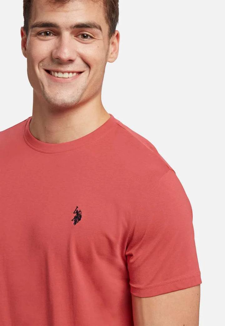 Logo T-shirt 'Arjun' - Mineral Red