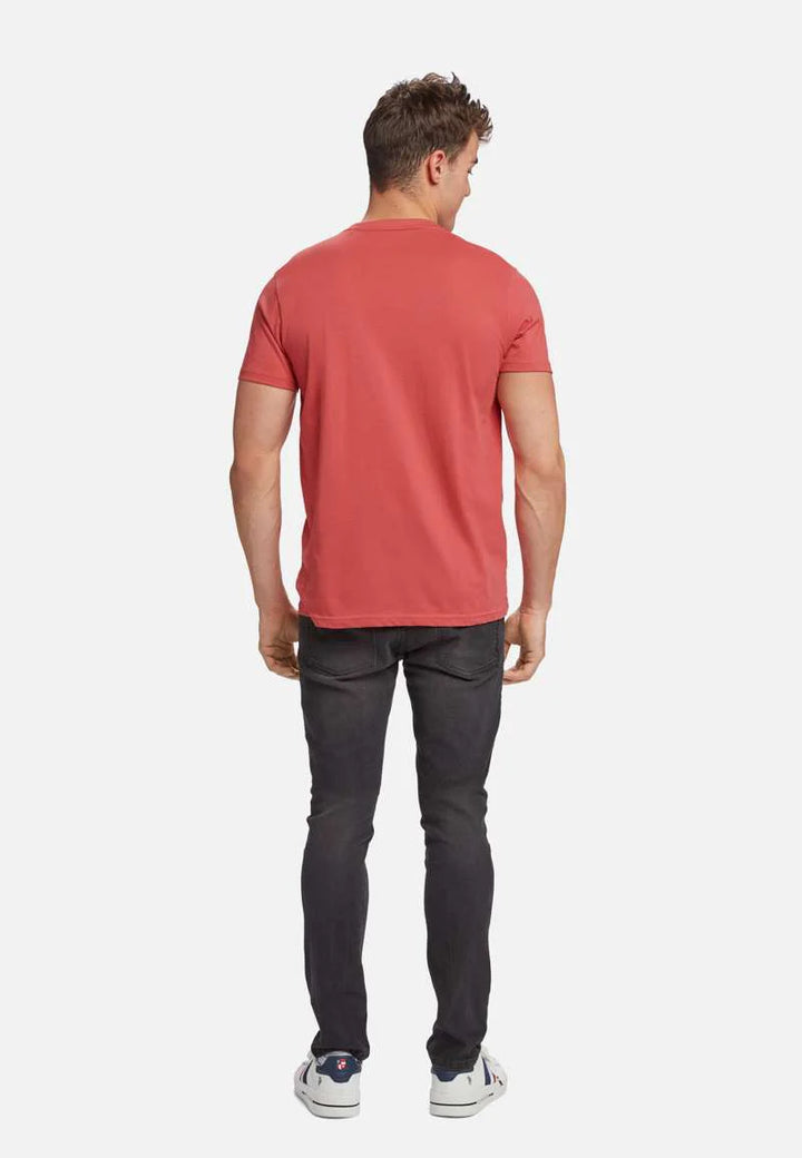 Logo T-shirt 'Arjun' - Mineral Red