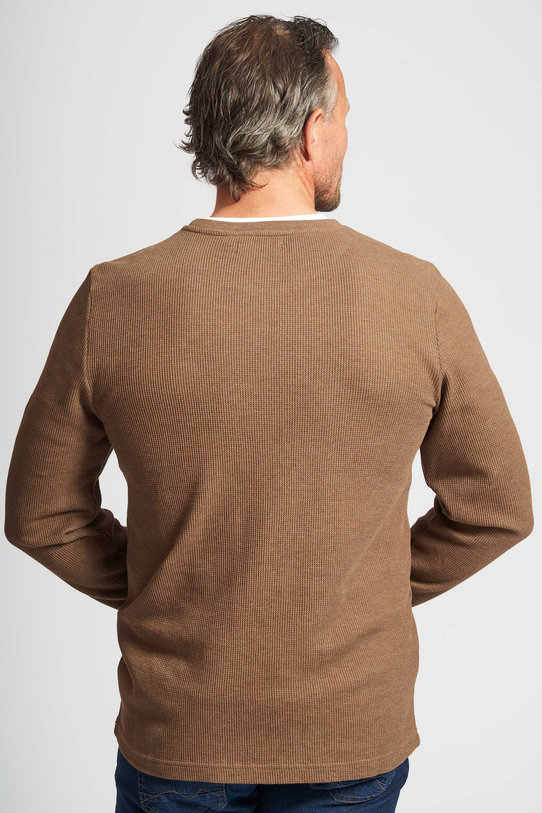 Vaffel Sweatshirt 'Allan' - Dark Sand Mel.