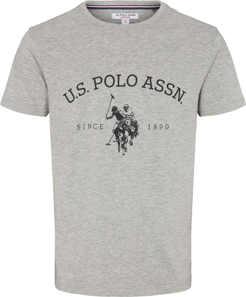 Logo T-shirt 'Archibald' - Grey Melange