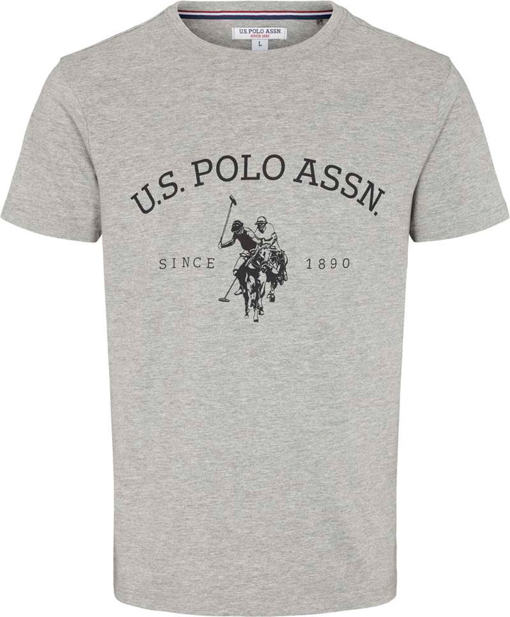 Logo T-shirt 'Archibald' - Grey Melange