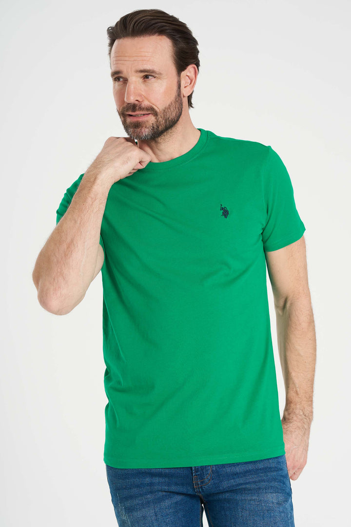 Logo T-shirt 'Arjun' - Golf Green