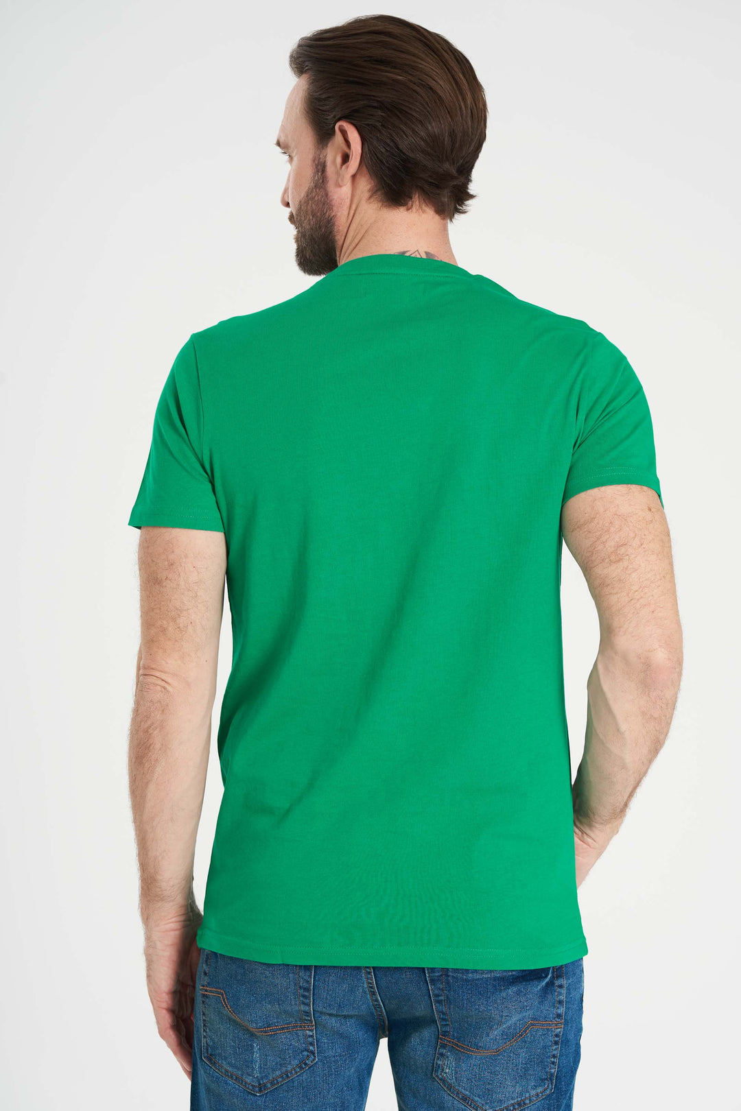Logo T-shirt 'Arjun' - Golf Green