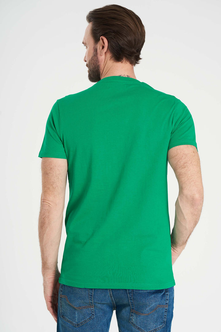 Logo T-shirt 'Arjun' - Golf Green