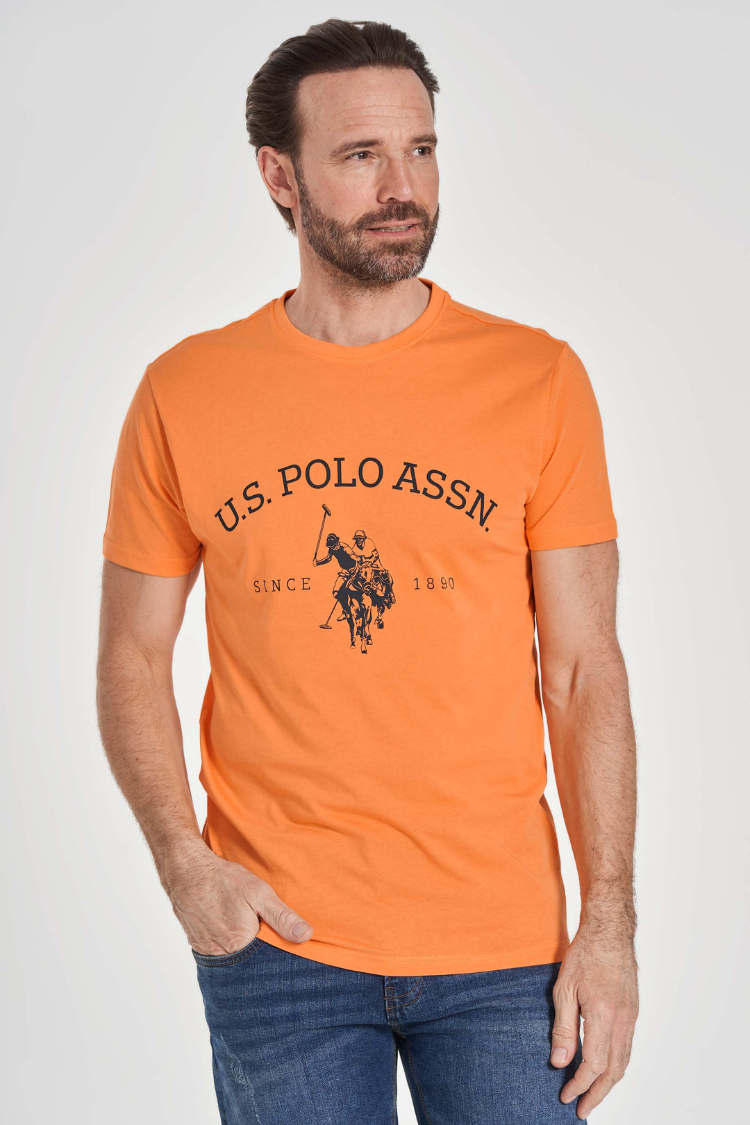 Logo T-Shirt 'Archibald' - Nectarine