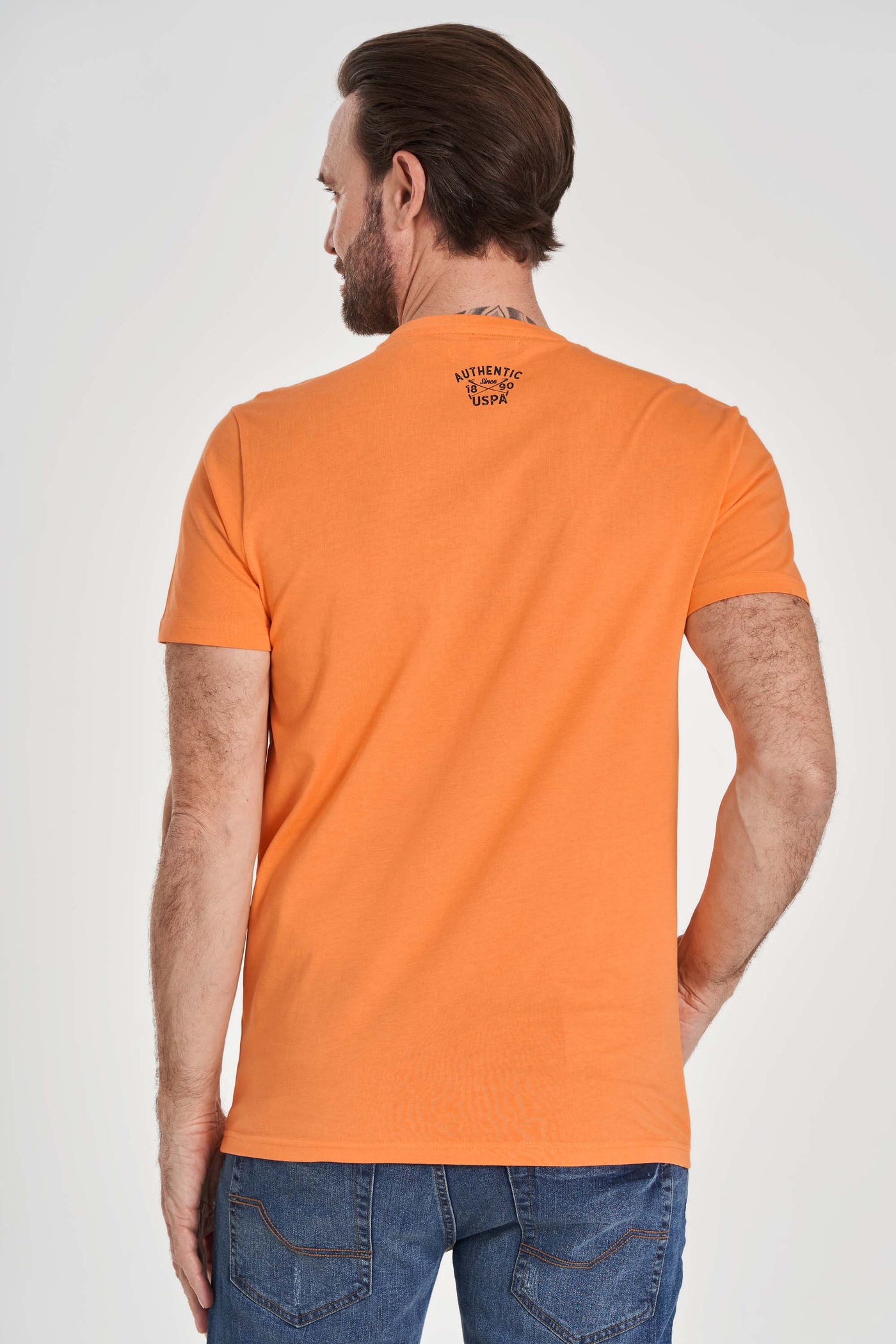 Logo T-Shirt 'Archibald' - Nectarine