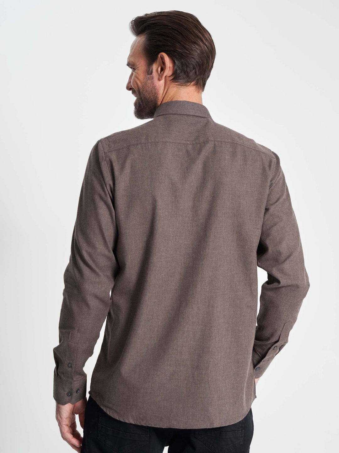 Bentson Flannel Skjorte - Mørkebrun
