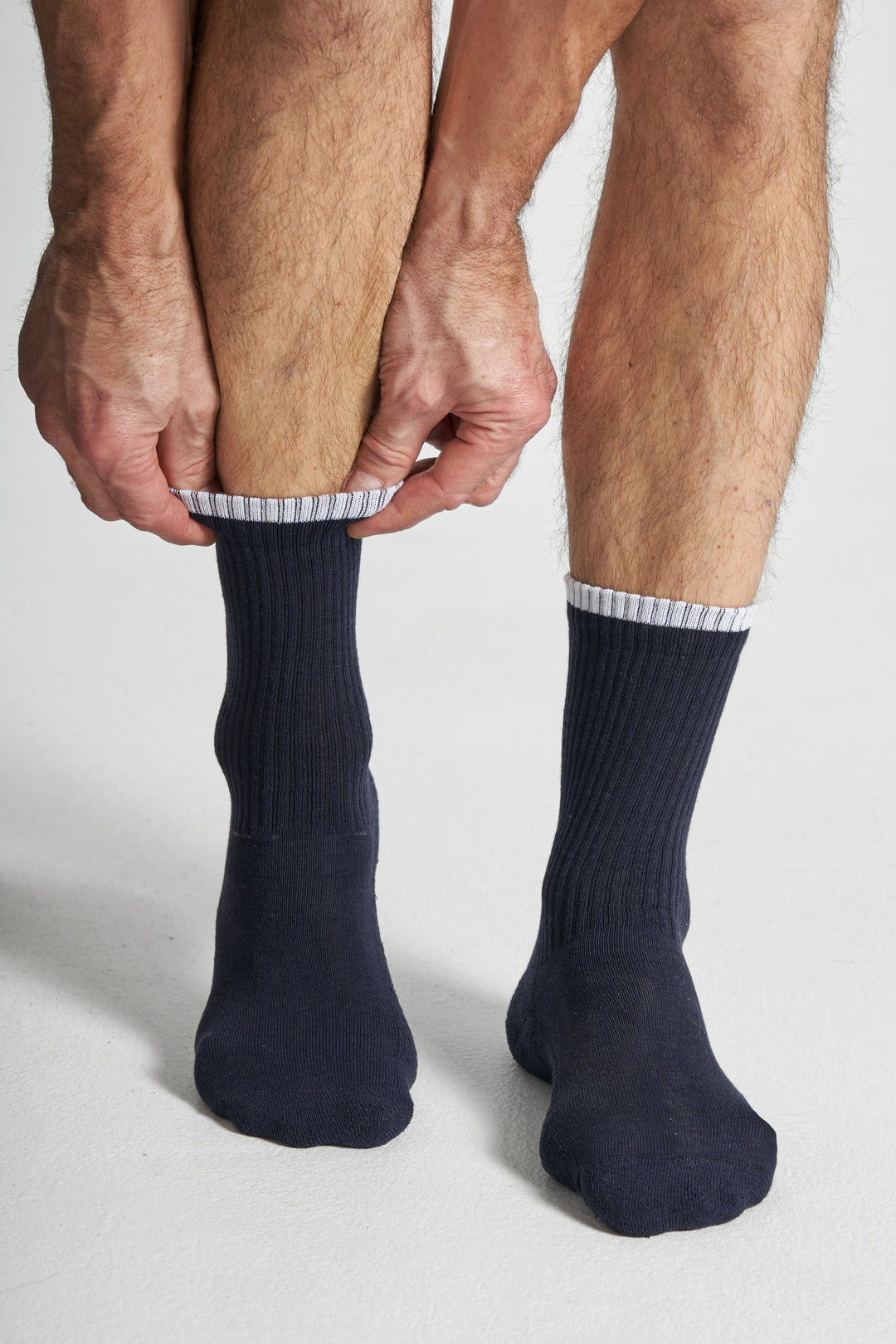 Tennis Sokker - Unicol. Navy w. White Stripes