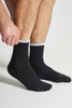 Tennis Sokker - Unicol. Black W. White Stripes